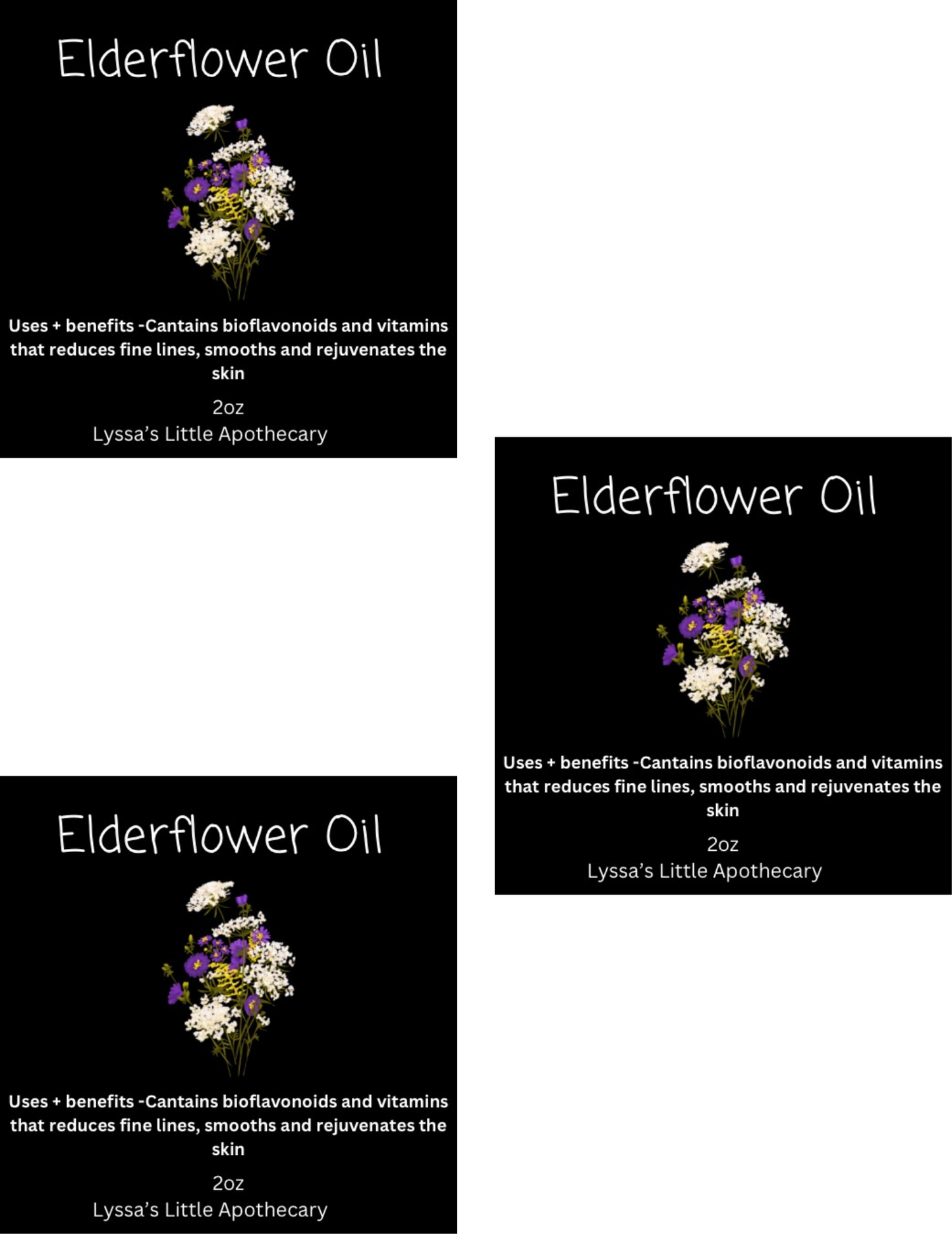 Elderflower oil